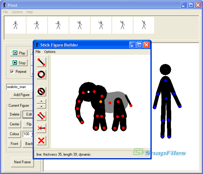 screenshot of Pivot Stickfigure Animator