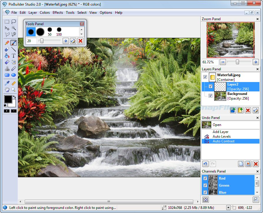 screen capture of PixBuilder Studio