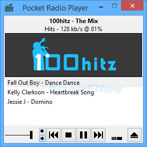 screen capture of Pocket Radio Player