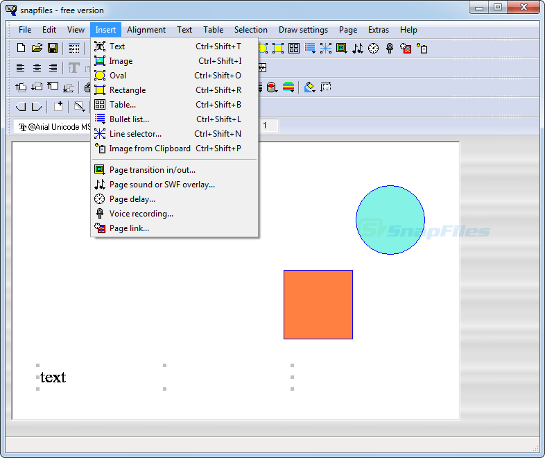 screenshot of Powerbullet Presenter