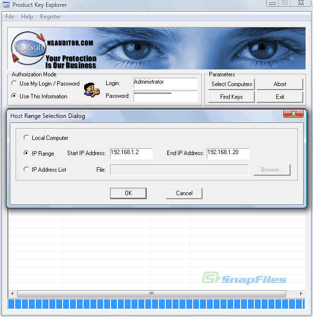 screenshot of Product Key Explorer