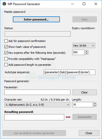 screenshot of Password Tech