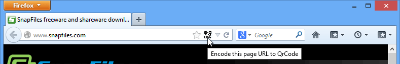 screen capture of QrCodeR