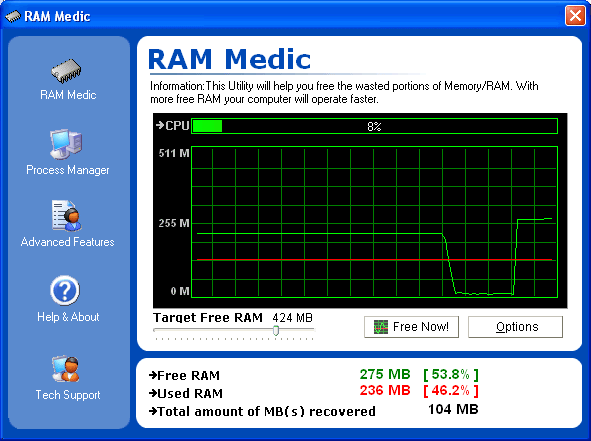 screen capture of Ram Medic