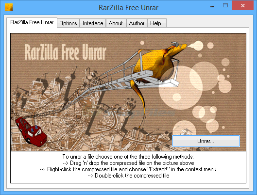 screen capture of RarZilla