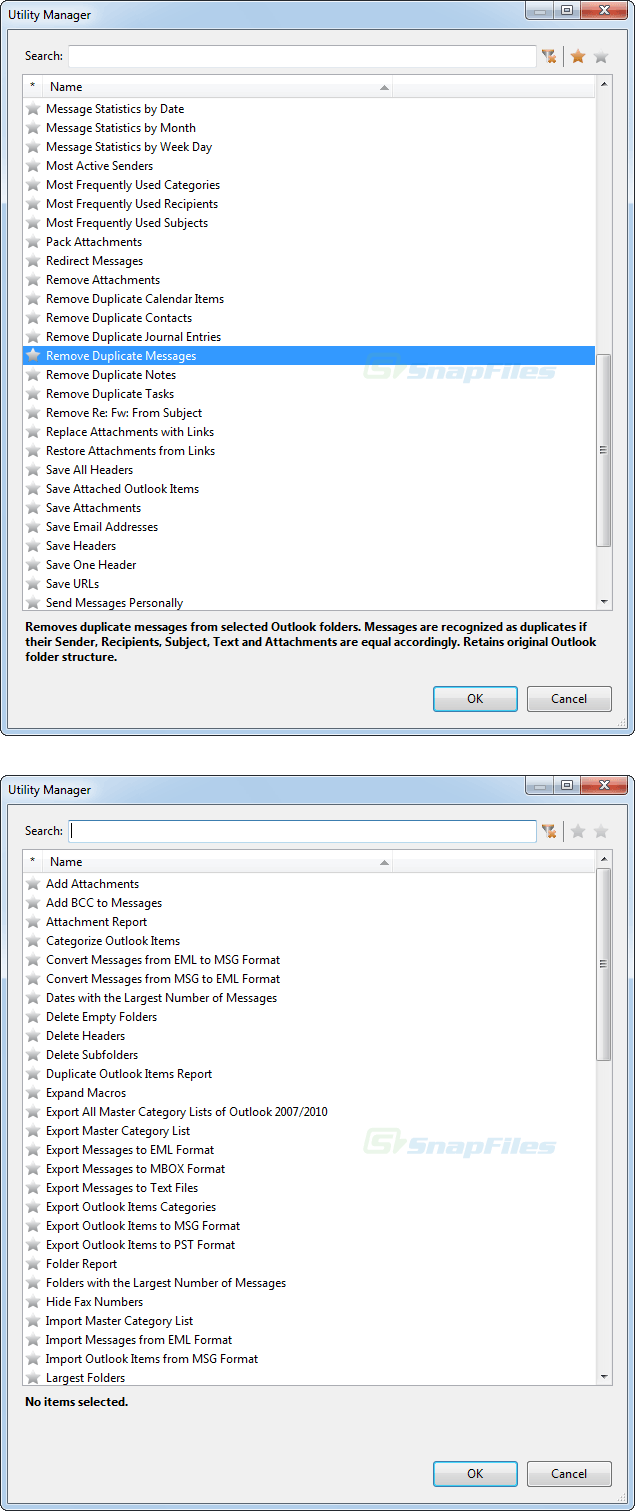 screenshot of ReliefJet Essentials for Outlook