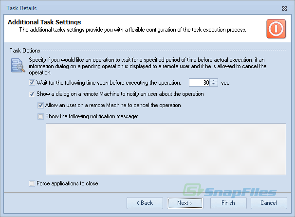 screenshot of EMCO Remote Shutdown Pro