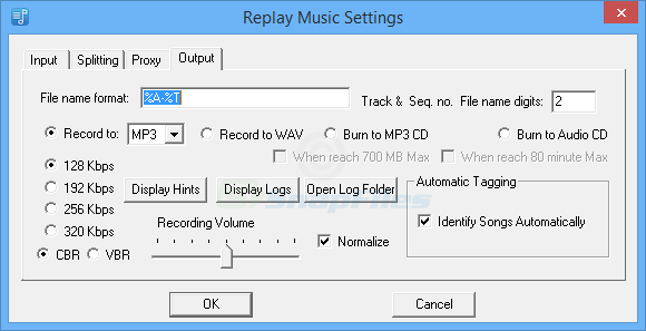 screenshot of Replay Music