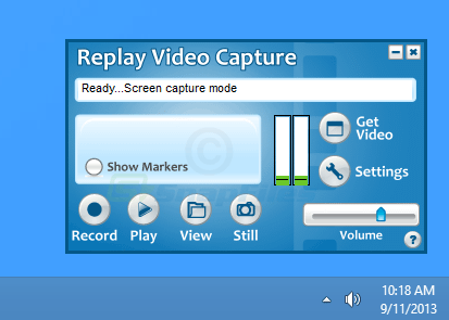 screen capture of Replay Video Capture