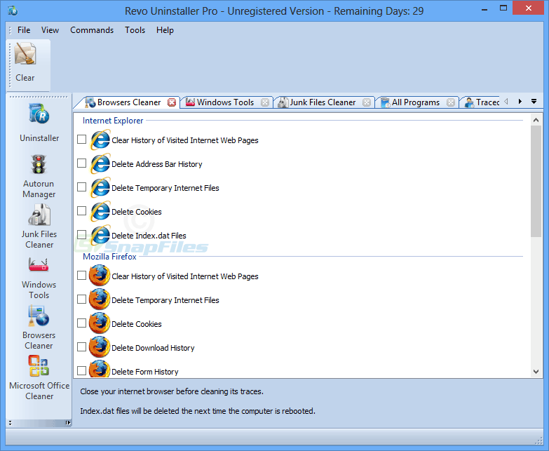 screenshot of Revo Uninstaller Pro