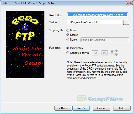 screenshot of Robo-FTP