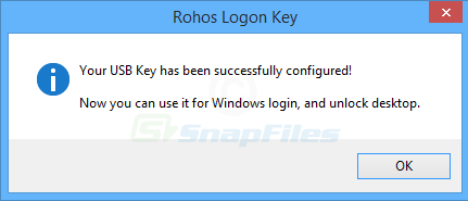 screenshot of Rohos Logon Key Free