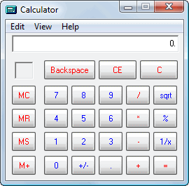 screen capture of Safe Calculator