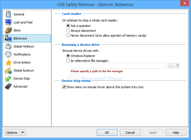 screenshot of USB Safely Remove