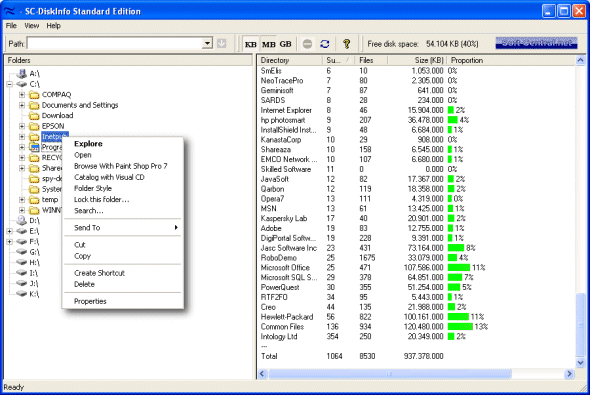 screen capture of SC-DiskInfo Standard Edition