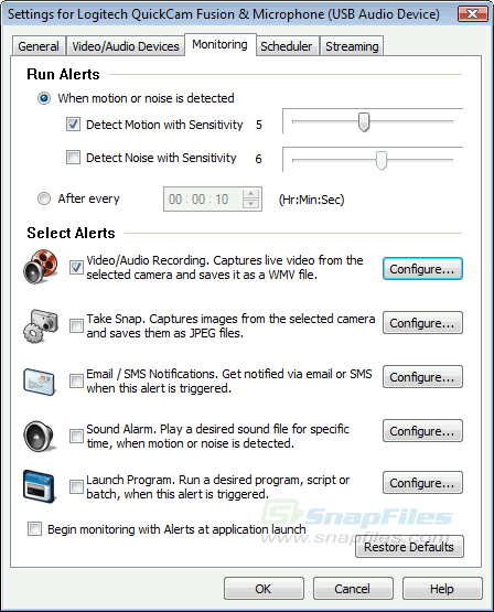 screenshot of Security Monitor Pro