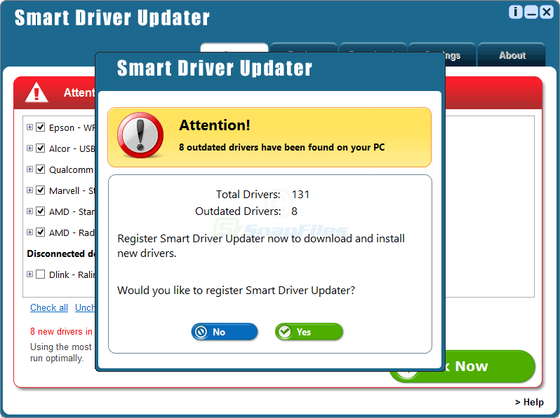 screenshot of Smart Driver Manager