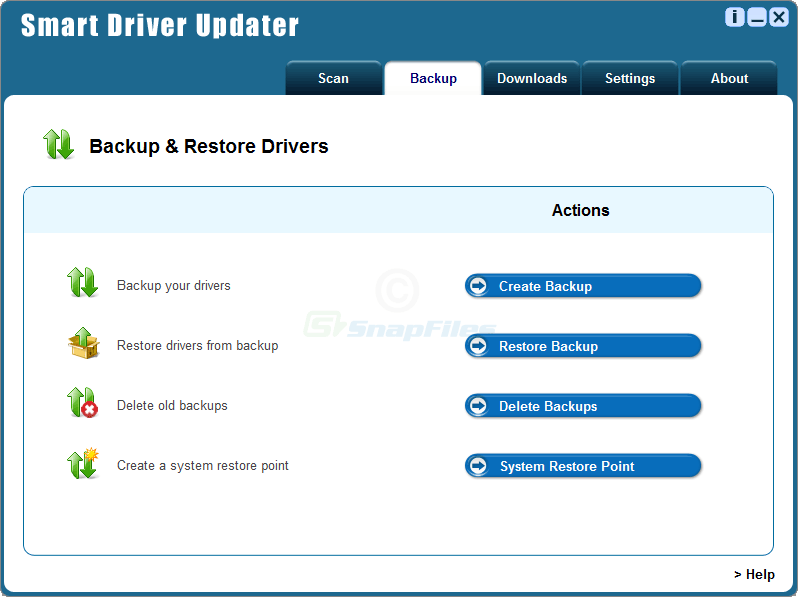 screenshot of Smart Driver Manager