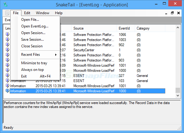 screenshot of SnakeTail