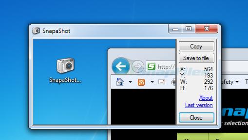 screen capture of SnapaShot Classic