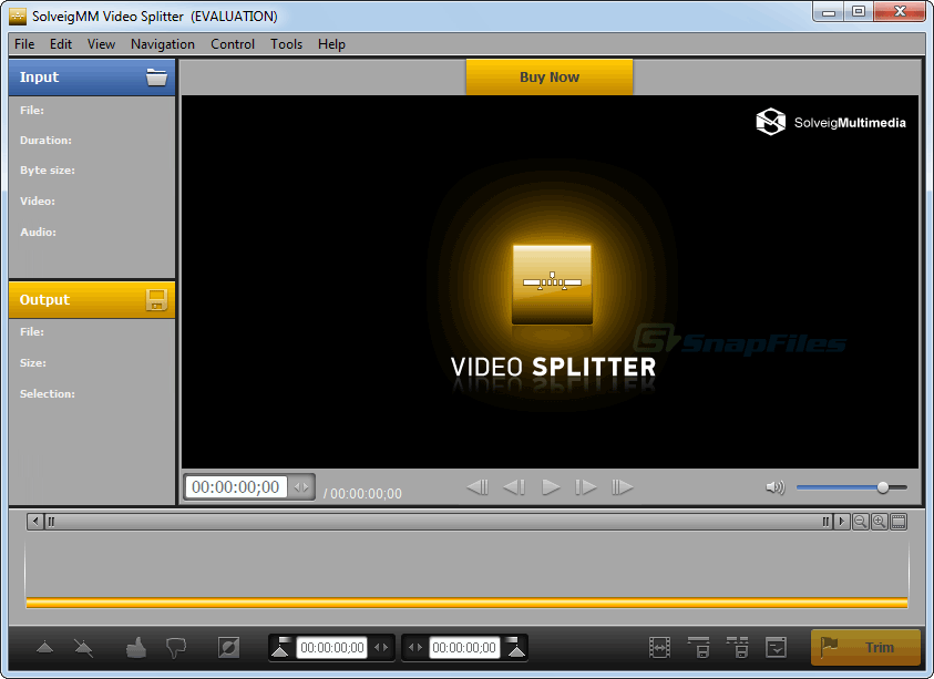 screen capture of SolveigMM Video Splitter