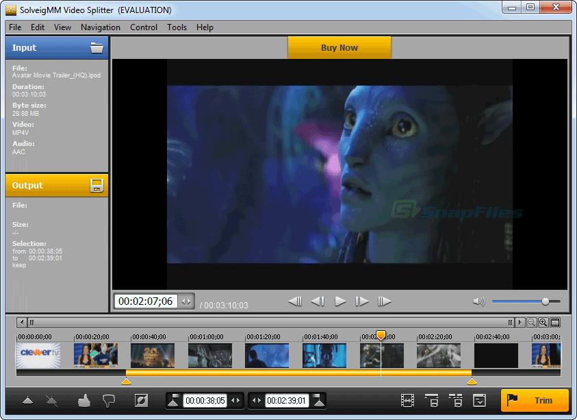 screenshot of SolveigMM Video Splitter