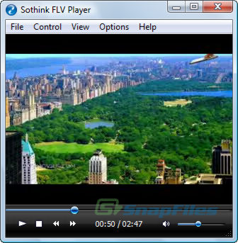 screen capture of Sothink FLV Player