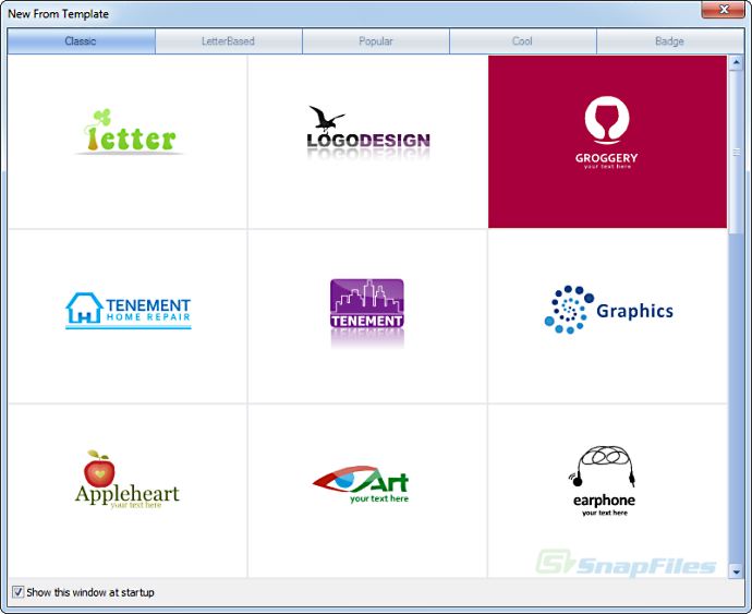 screenshot of Sothink Logo Maker