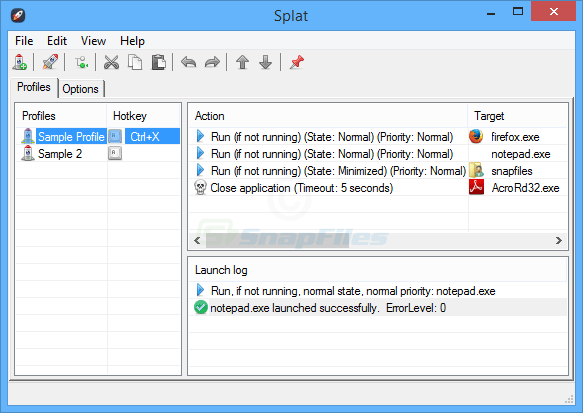 screen capture of Splat