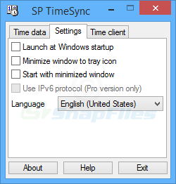 screenshot of SP TimeSync