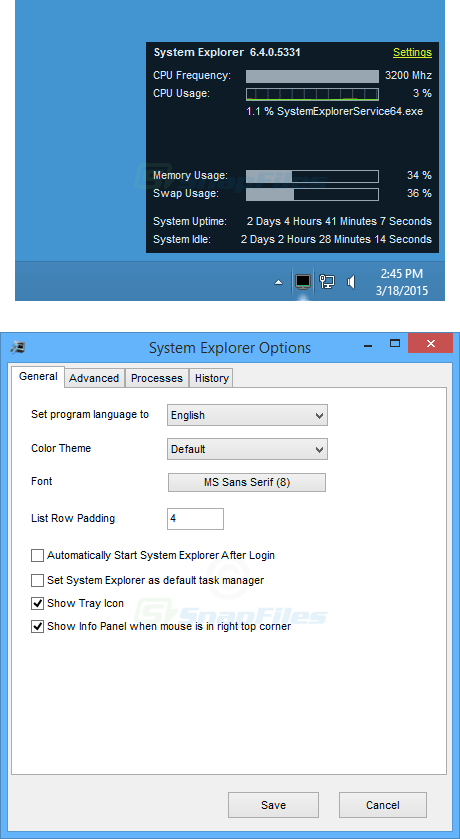 screenshot of System Explorer