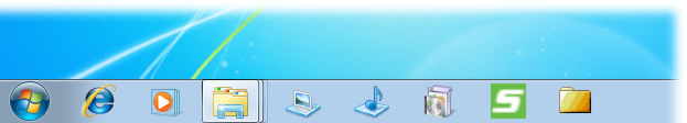screenshot of Windows 7 Taskbar Items Pinner