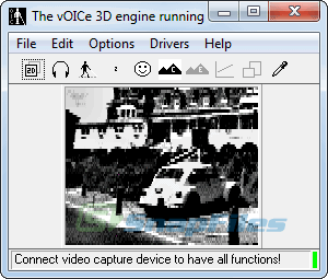 screen capture of The vOICe Learning Edition