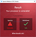 Ashampoo  Spectre Meltdown CPU Checker screenshot