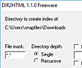 Berkes DIR2HTML screenshot