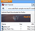 Flash Downloader for Firefox screenshot