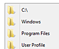 Folders Popup screenshot