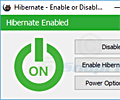 Hibernate Enable or Disable screenshot