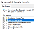 Managed Disk Cleanup screenshot