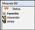 Miranda IM screenshot