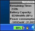 Notebook BatteryInfo screenshot
