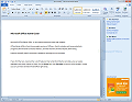 Microsoft Office Starter screenshot