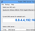 Public DNS Server Tool screenshot