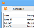 ReminderFox screenshot