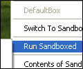 Sandboxie screenshot