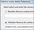 Selective Cookie Delete screenshot