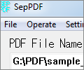 SepPDF screenshot