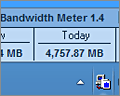ShaPlus Bandwidth Meter screenshot
