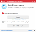 Trend Micro Ransomware File Decryptor screenshot