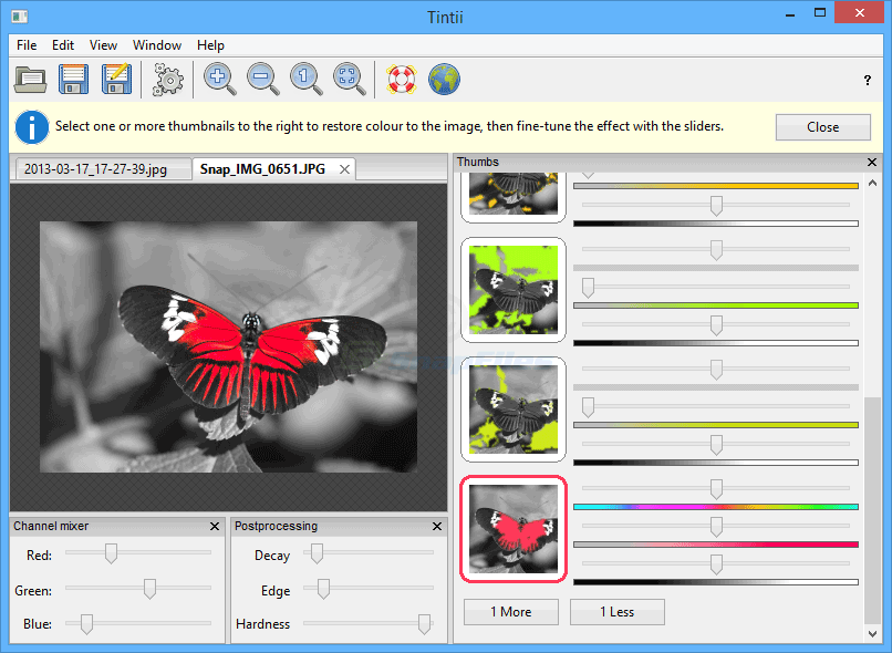 screen capture of tintii Photo Filter